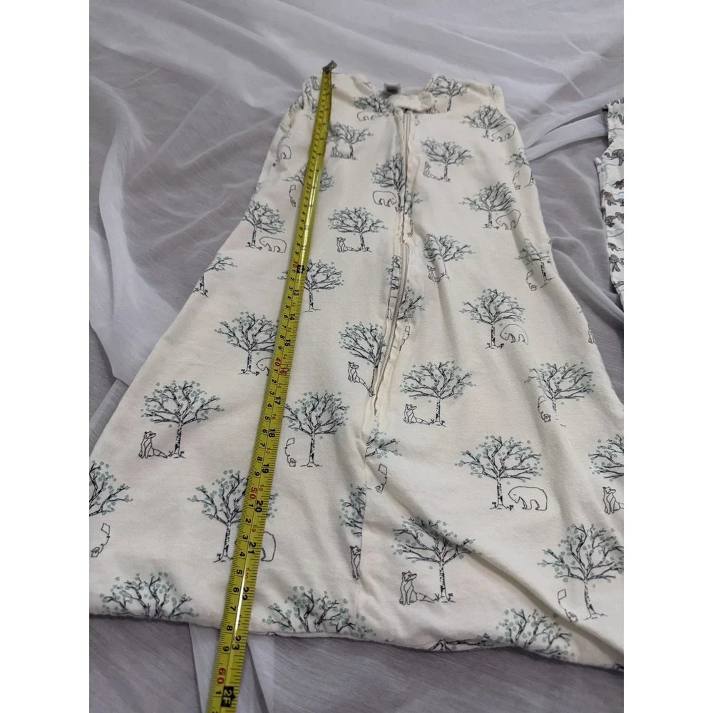 Lot Of 2 Touched by Nature Bear Elephant Baby Organic Cotton Sleep Sack 0-6 - Picture 5 of 9